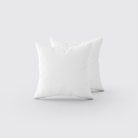 Solid White Small Cushion Pair