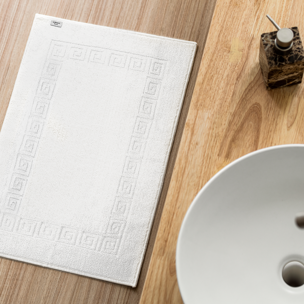 Greek Bath Mat on floor