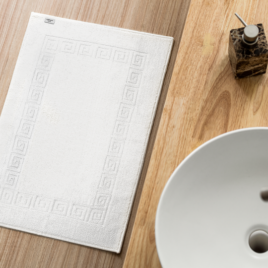 Greek Bath Mat on floor
