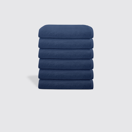 Navy Blue Hotel Suite Face Towel Bunch