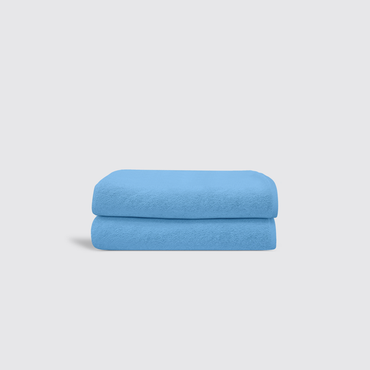Light Blue Hotel Suite Hand Towel Pair