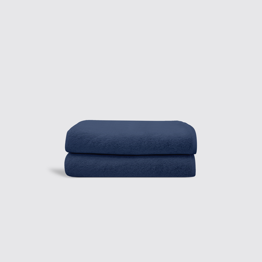 Navy Blue Hotel Suite Hand Towel Pair