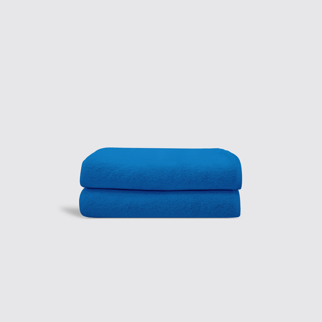 Royal Blue Hotel Suite Hand Towel Pair