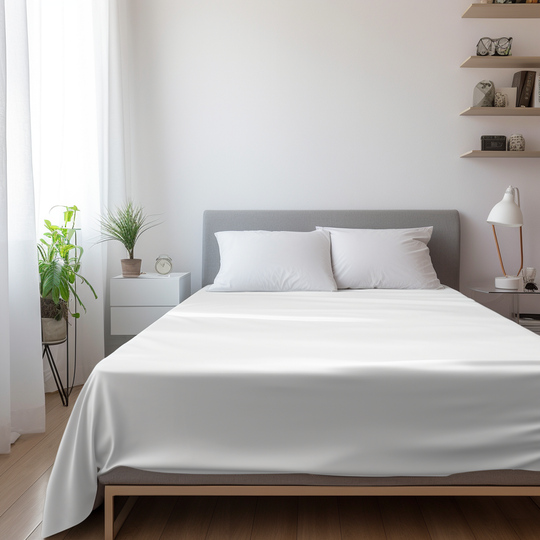 Solid White Flat Sheet