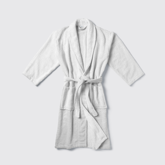 Salonika shawl Bathrobe front