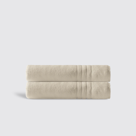 Beige Plux Classic Bath Towel Twin