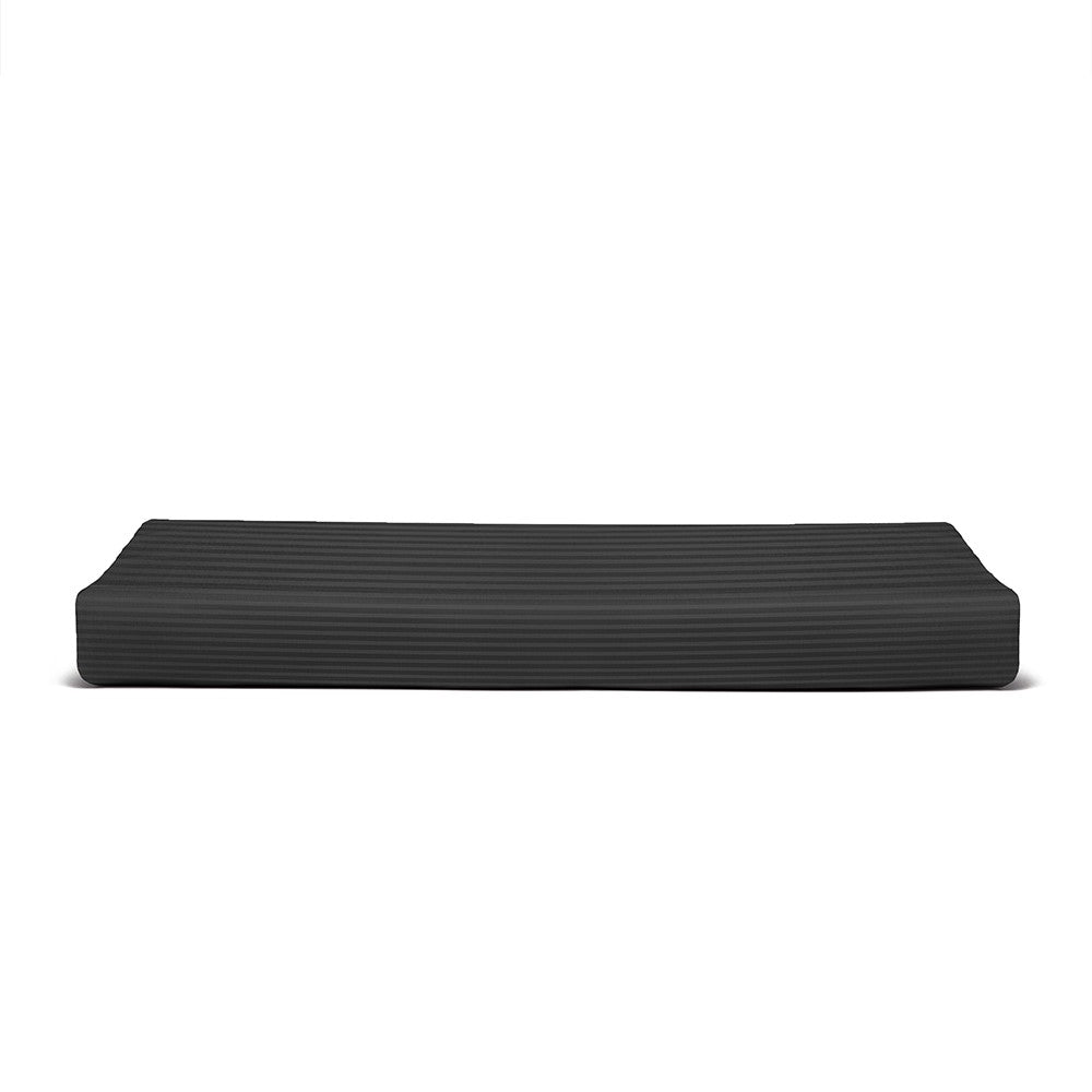 black striped flat sheet
