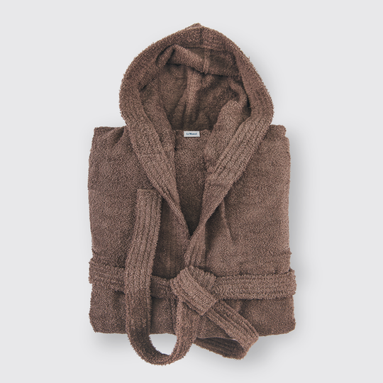 Chocolate Salonika Hooded Bathrobe