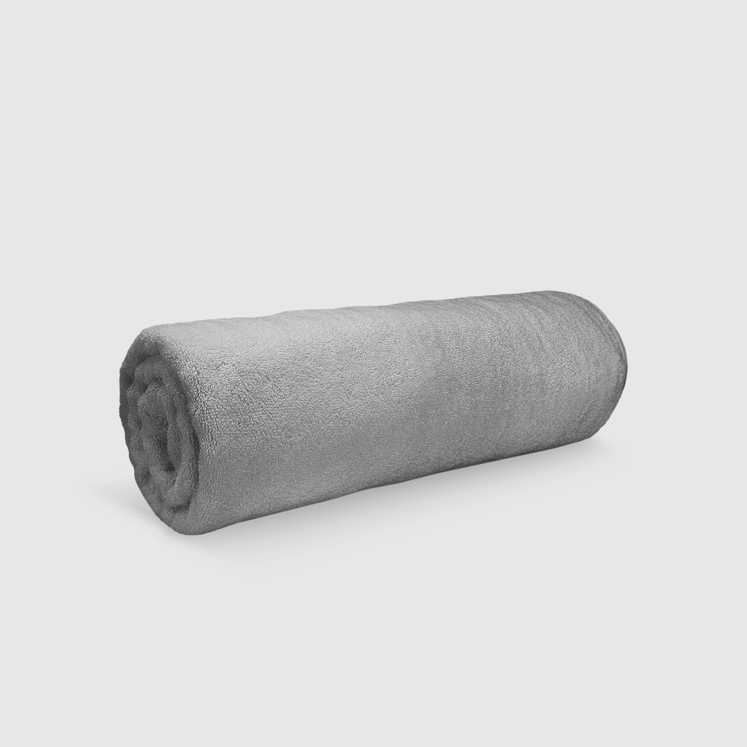 Grey Folded Beach Towel