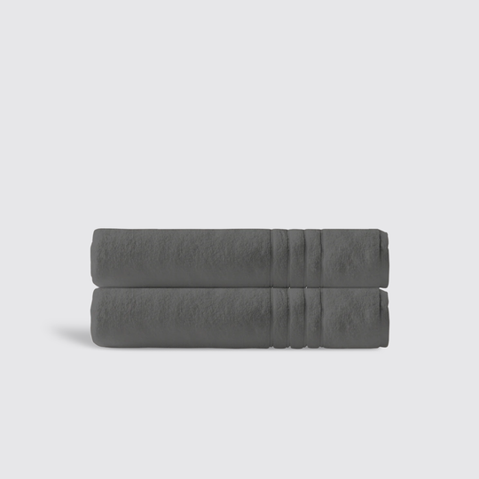 Grey Plux Classic Bath Towel Twin