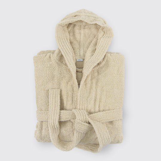 Ivory Salonika Hooded Bathrobe