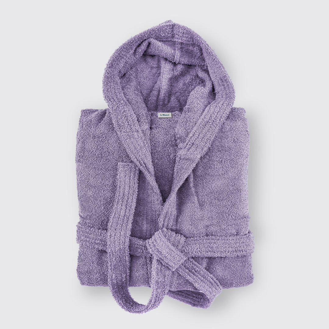 Lilac Salonika Hooded Bathrobe