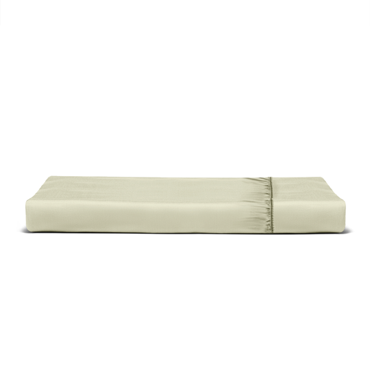 Solid Silver Green Fitted Sheet