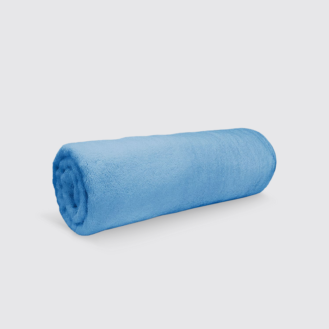 sky blue beach towel