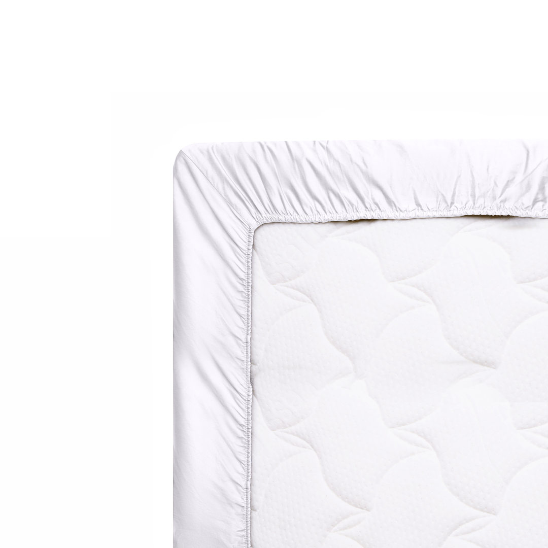Solid Charcoal Grey Fitted Sheet Wrap On Mattress