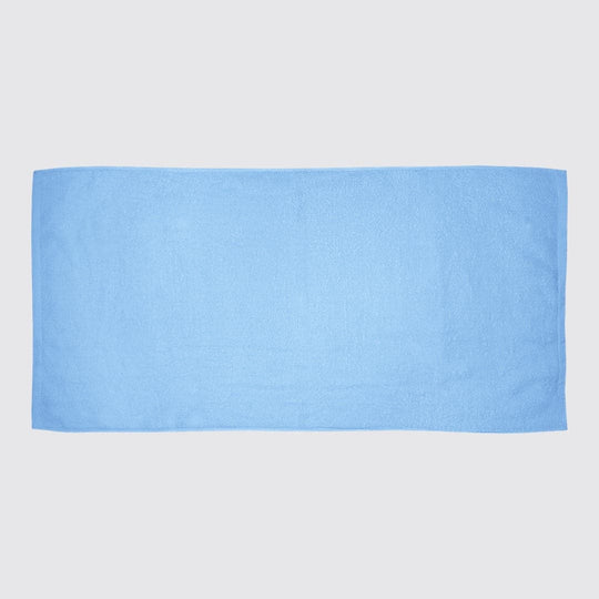 sky blue beach towel matt