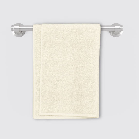 Ivory Beach Towel sheet on stand