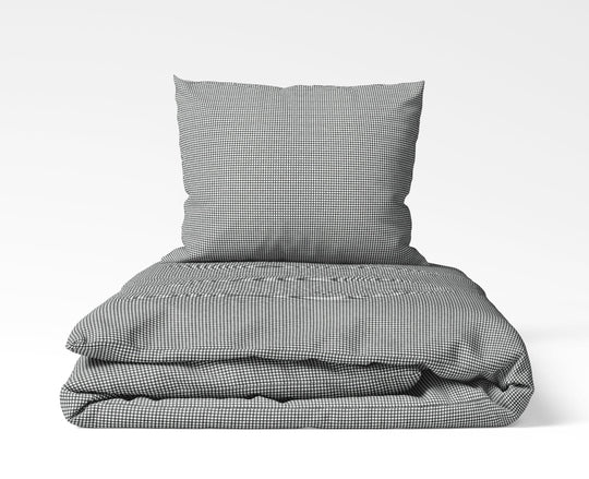 Gray Square Boxes Duvet Set