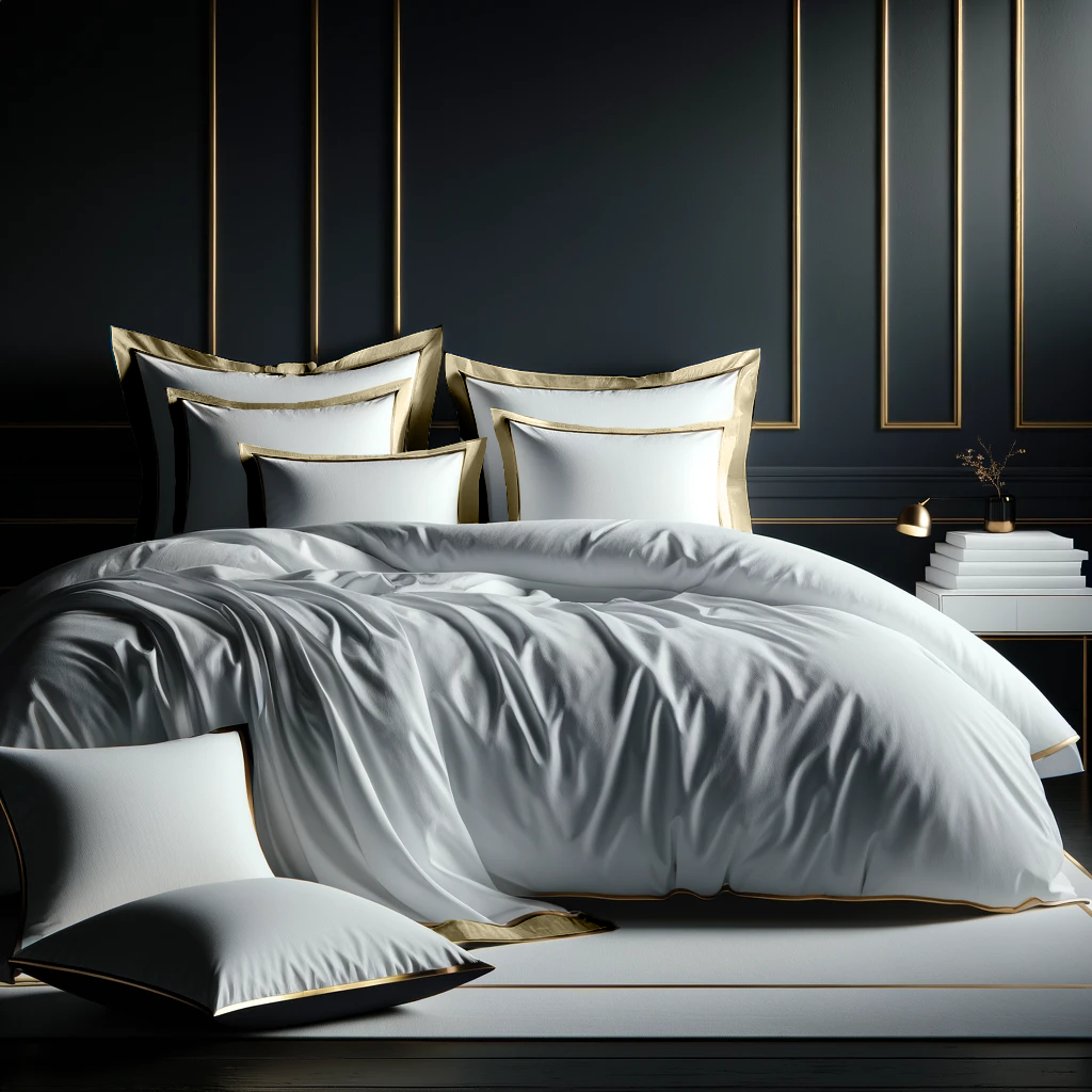 luxe classic borders bedding
