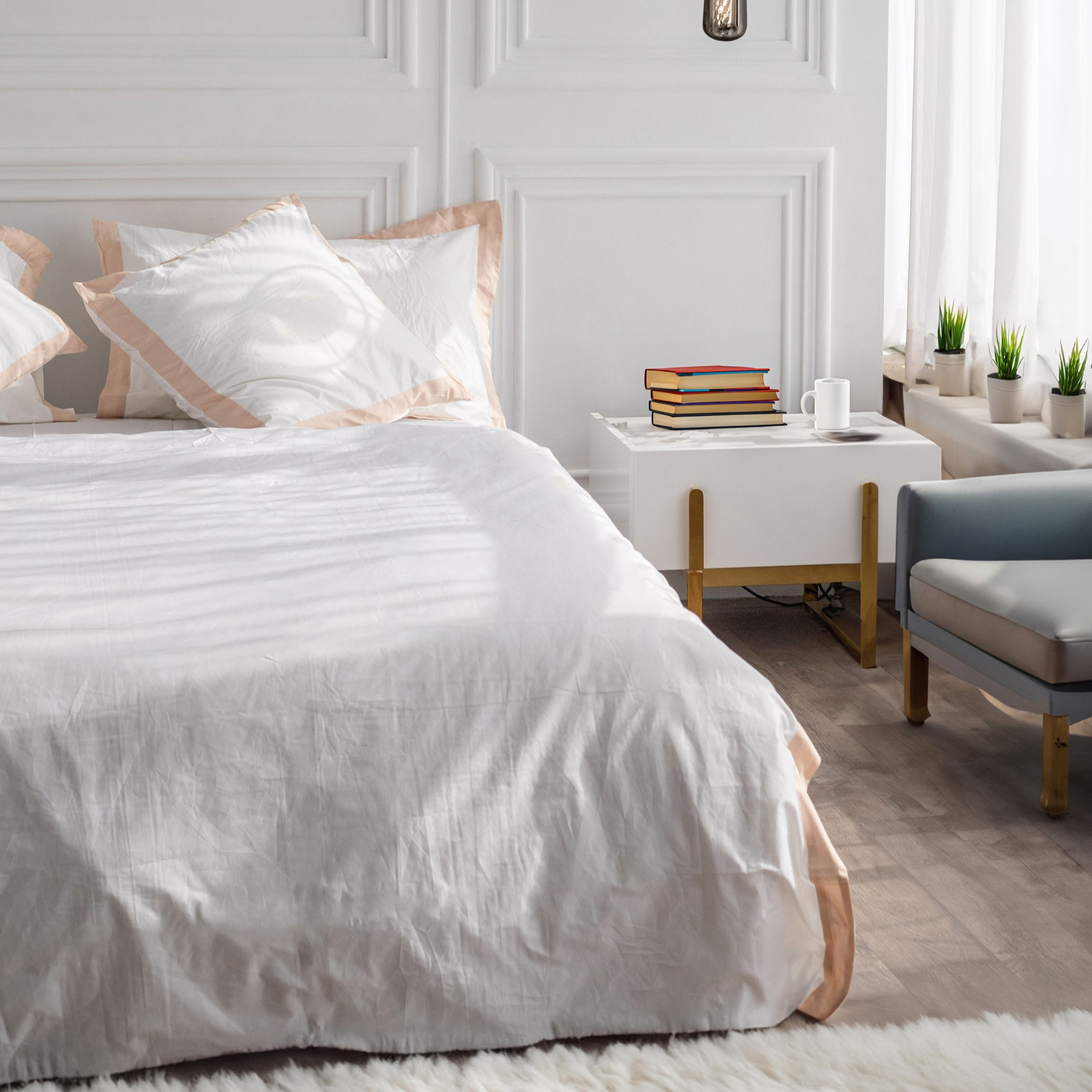 luxe classic borders bedding