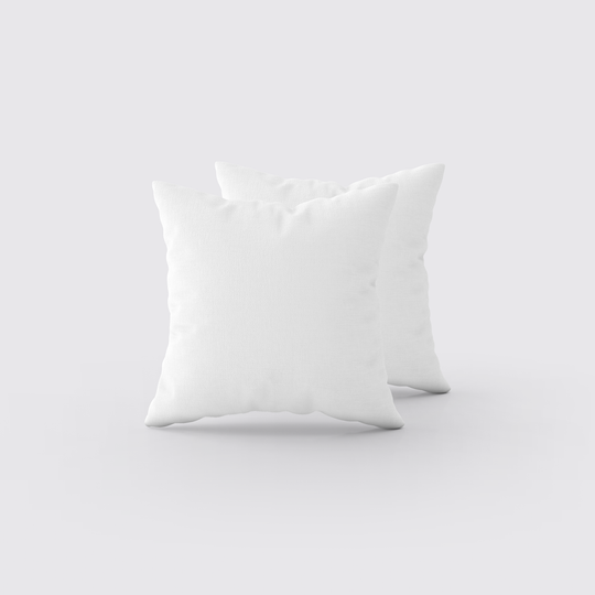 Solid White Small Cushion Pair 