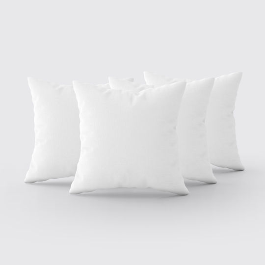 Solid White Cushion pair