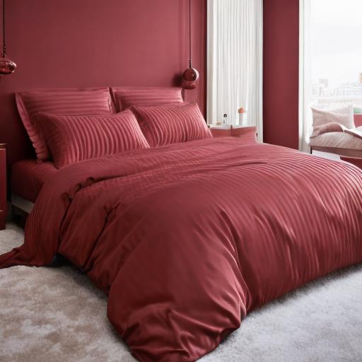 burgundy bedding set 