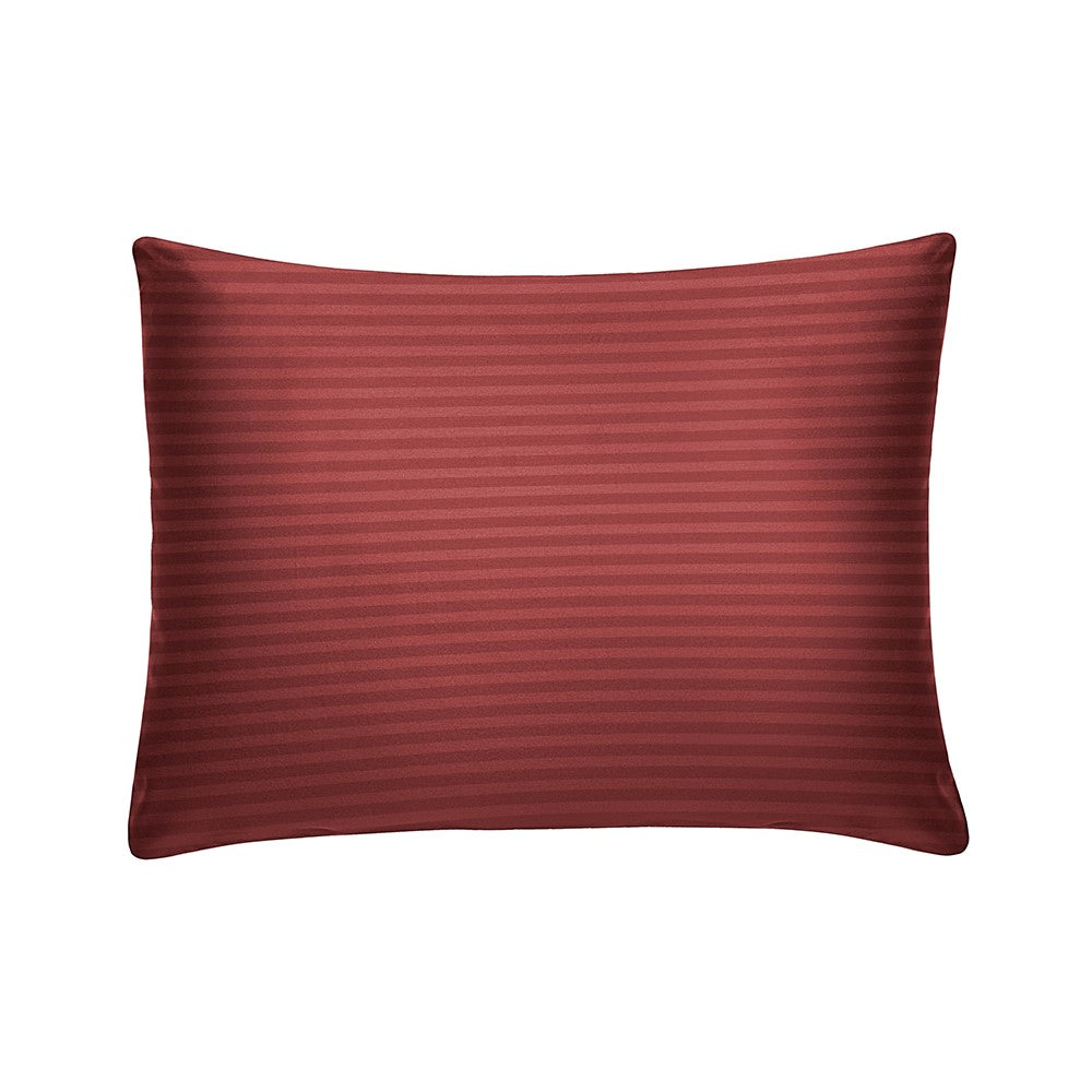 burgundy striped small pillowcase