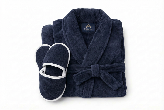 AMARA Bathrobe & Slippers Collection – Plush 400 GSM Comfort