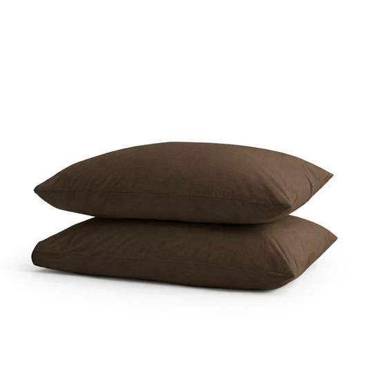 Dark Earth Giza Cotton Pillow Covers