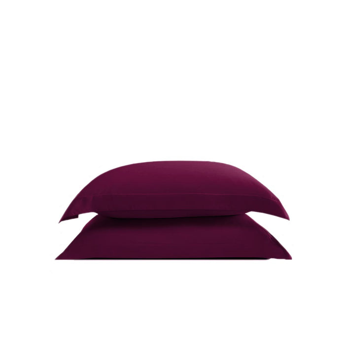 Plum-Coloured Giza Cotton Oxford Covers