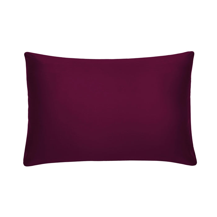 Plum-Coloured Giza Cotton Pillow Covers