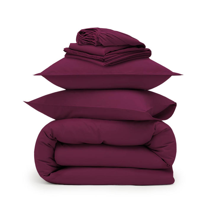 Giza Cotton Classic Combo in Plum Color