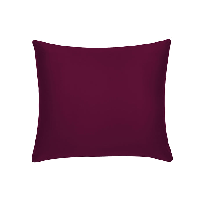 Plum-Coloured Giza Cotton Cushion Covers