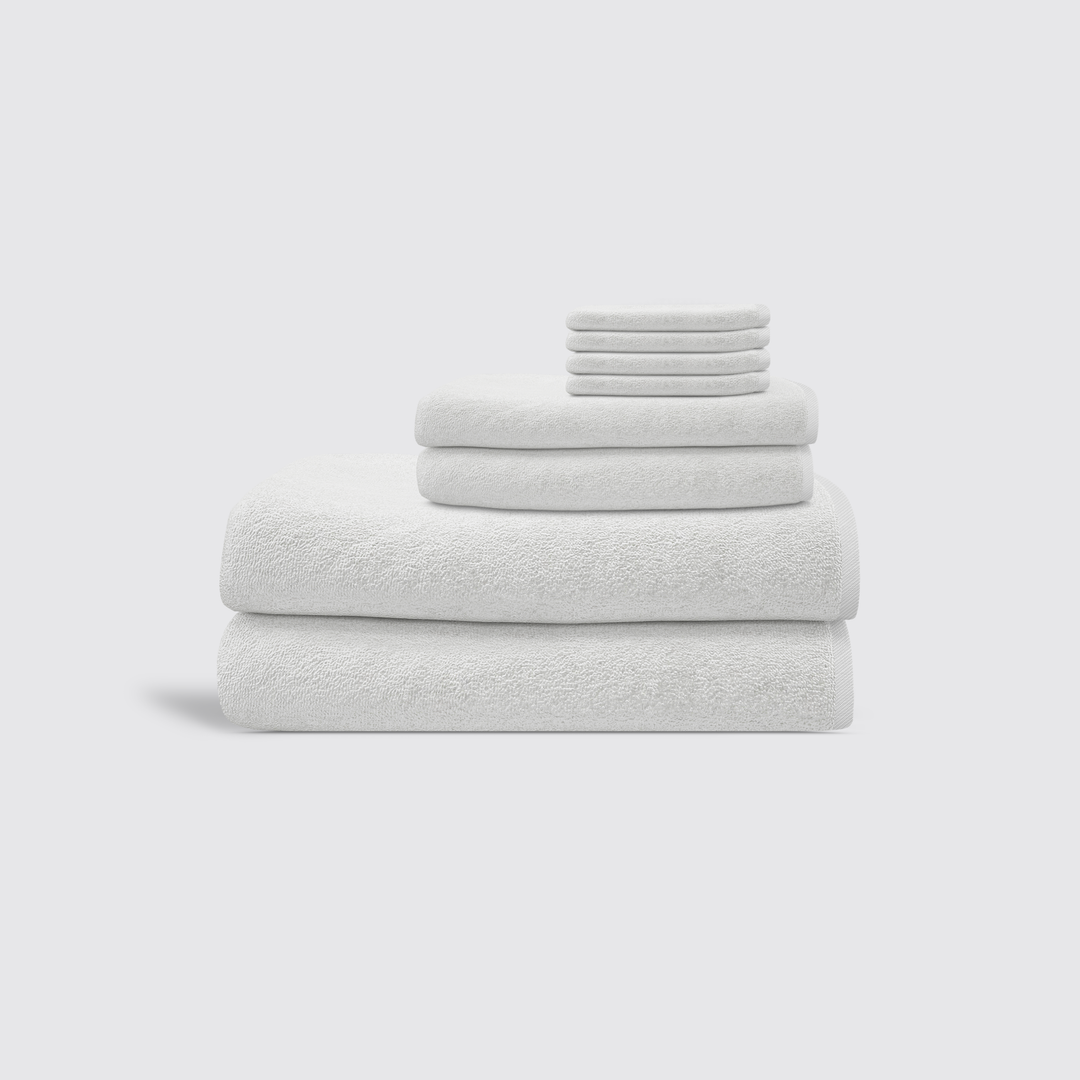White Hotel Suite Face Towel Bunch
