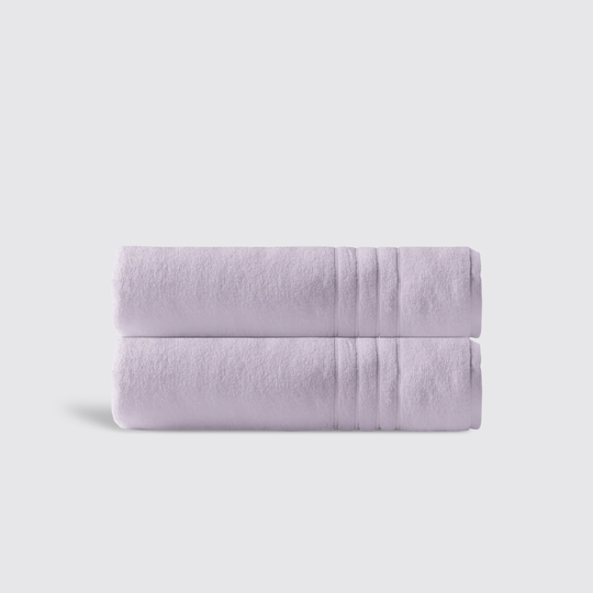 Lilac Plux Classic Bath Sheet Duo