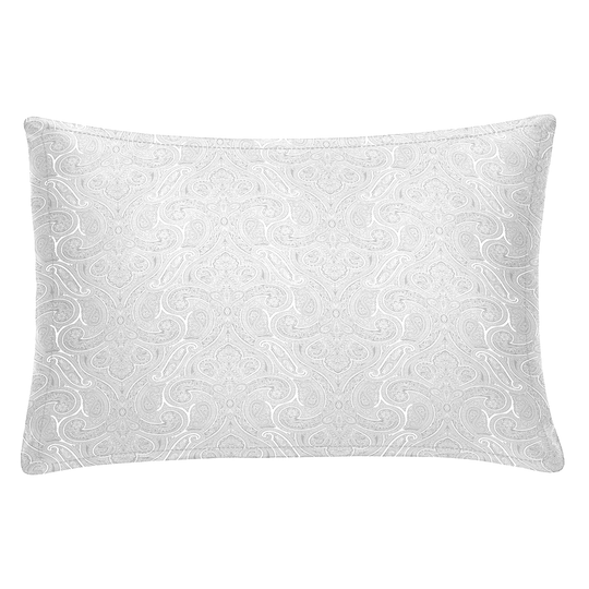Grey Textured Pillow with Shams