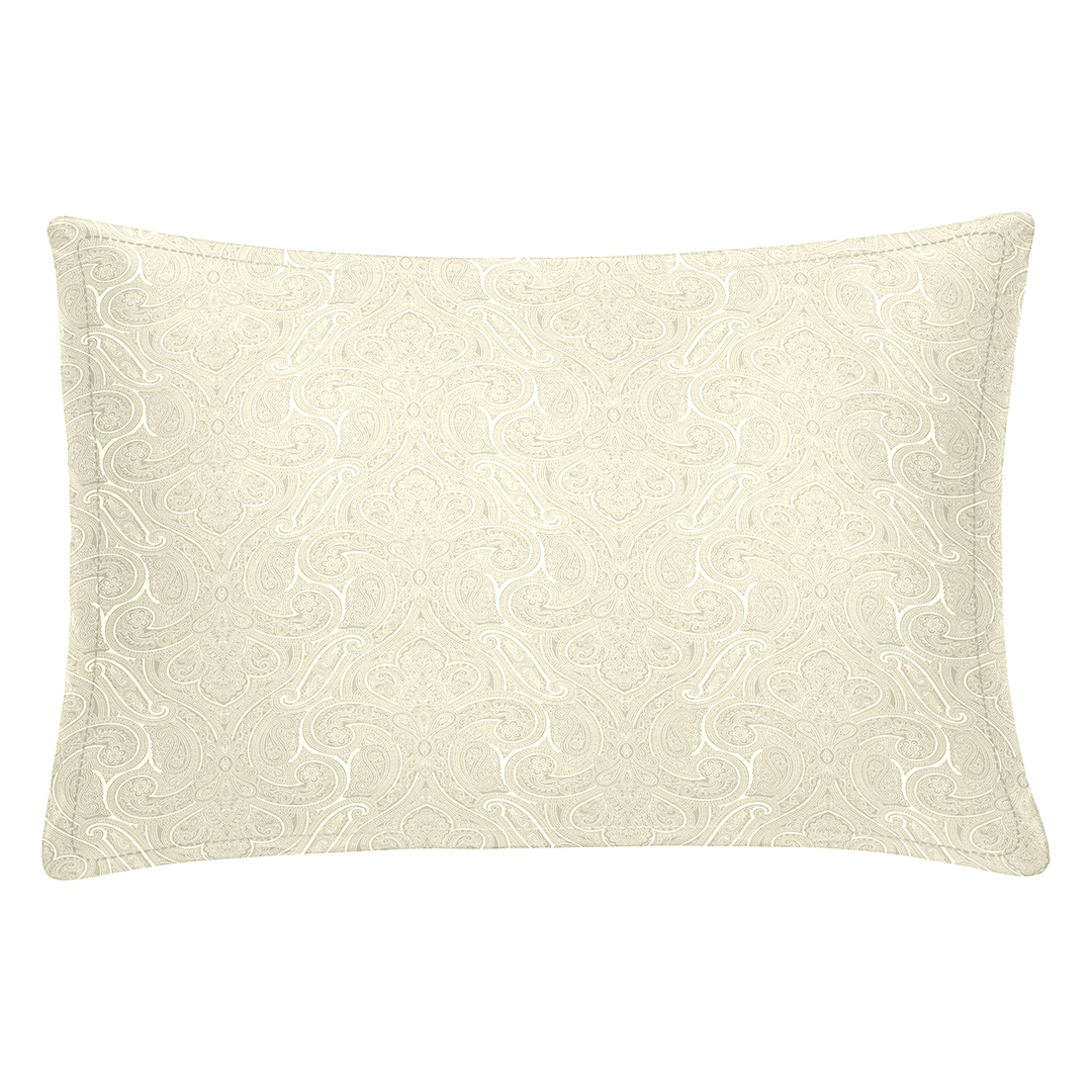 Ivory Textured Pillow with shams
