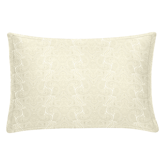 Ivory Textured Pillow with shams