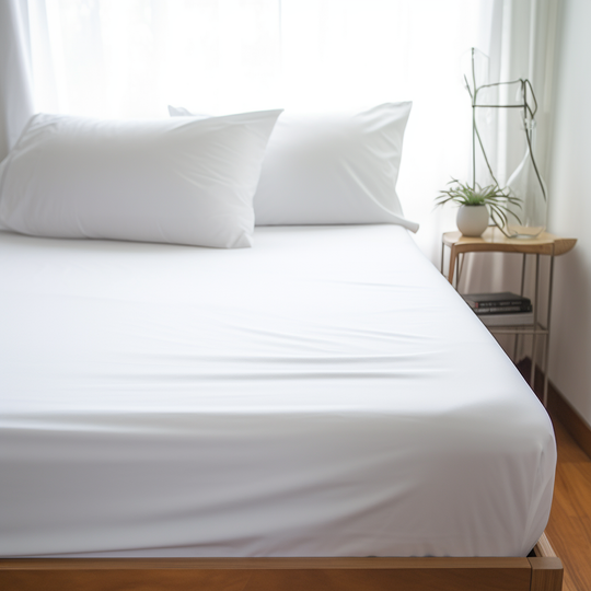 Percale Blanc Bedding Duo
