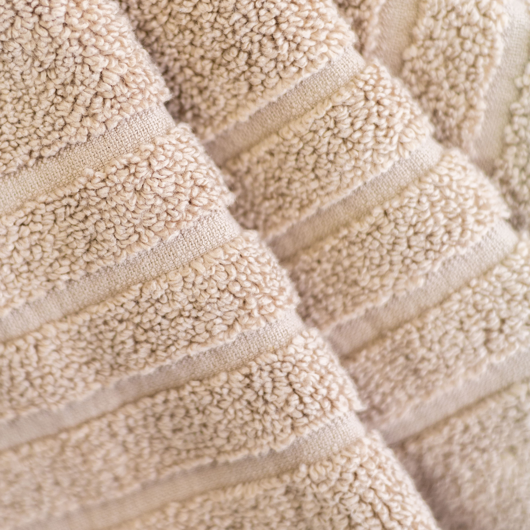 Beige Plux Classic Towel Closeup