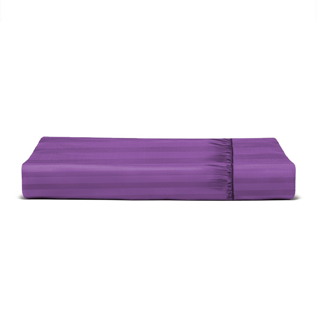 Purple Striped Fitted Sheet