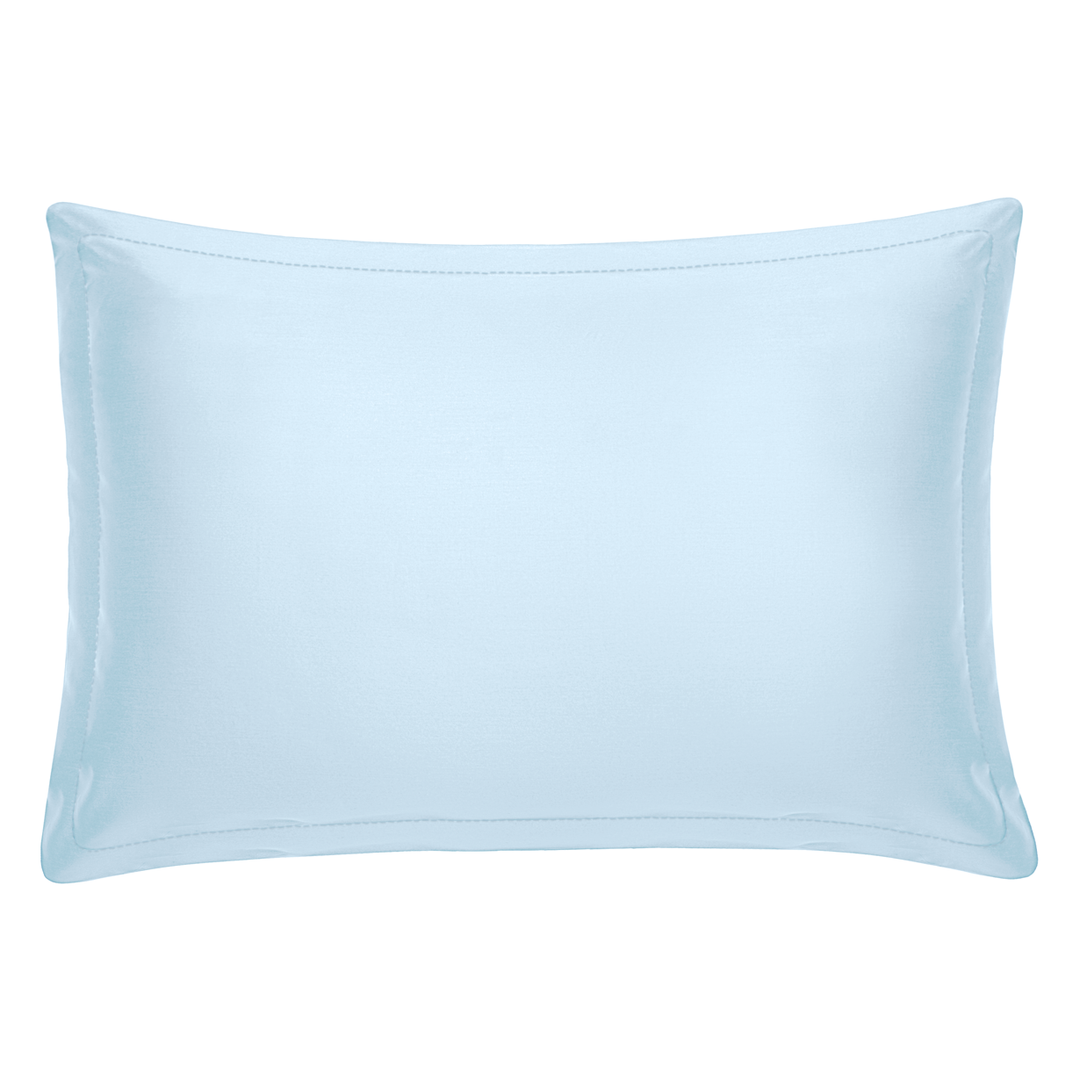 Solid Baby Blue Pillow with Shams