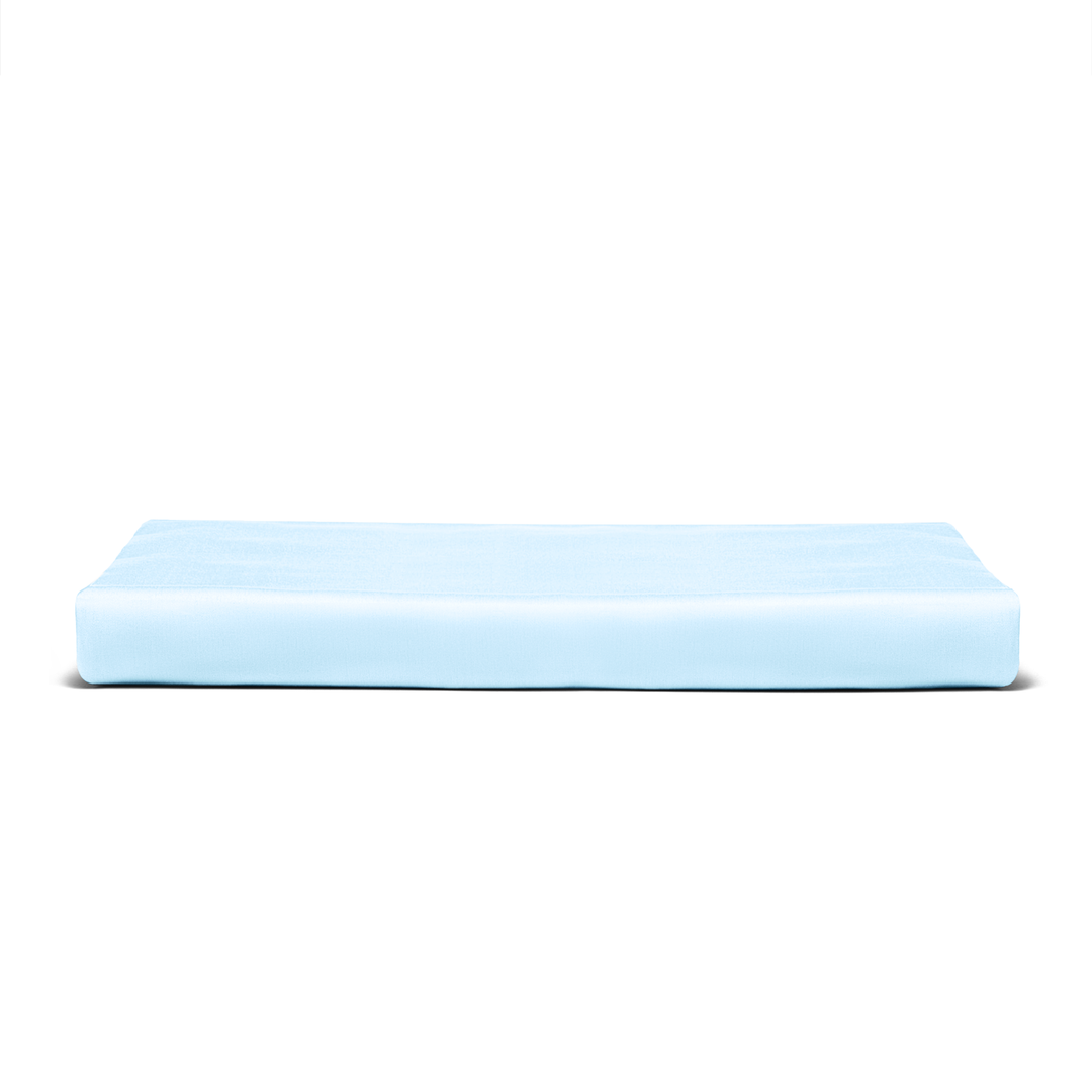 Solid Baby Blue Flat Bed Sheet