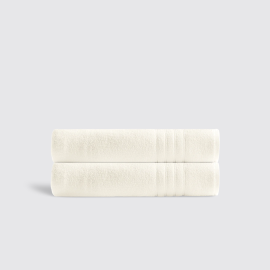Cream Plux Classic Bath Towel Twin