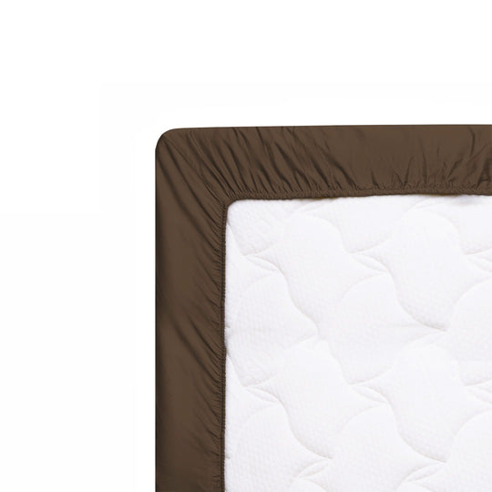 Dark Earth Giza Cotton Fitted Sheet