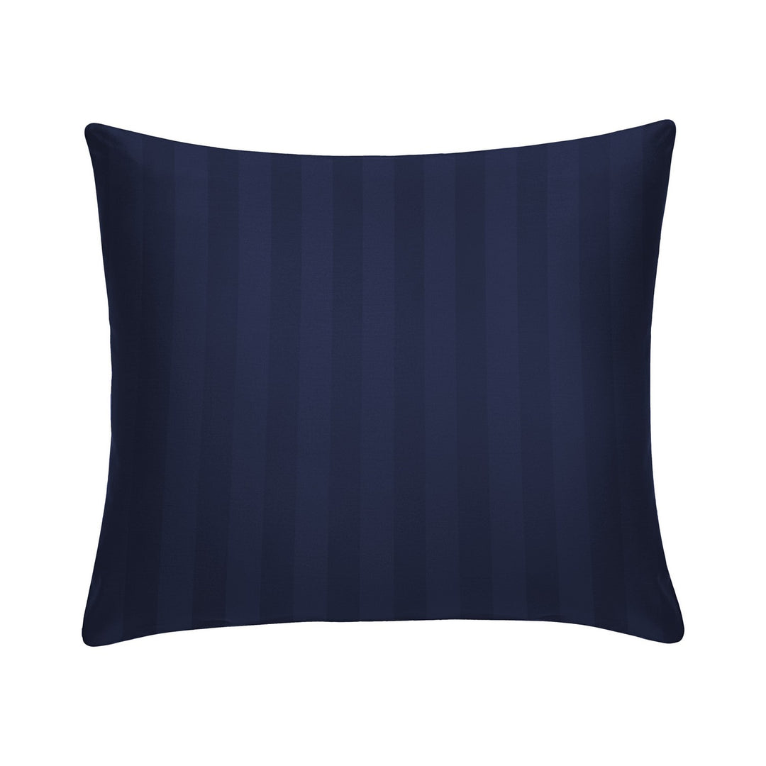 dark blue striped cushion cover