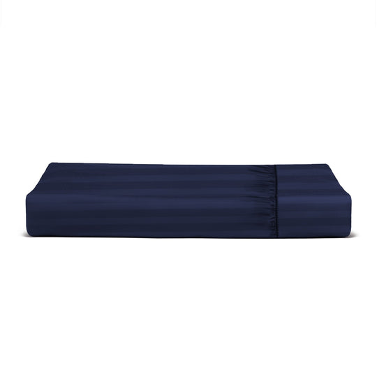 Indigo Striped Fitted Sheet