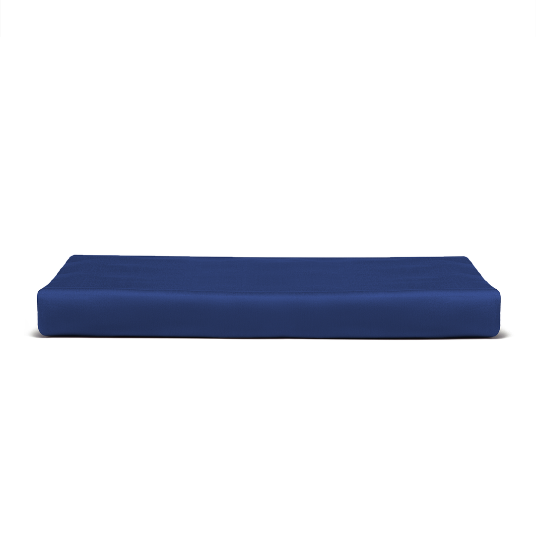 Solid Indigo Blue Flat Bed Sheet