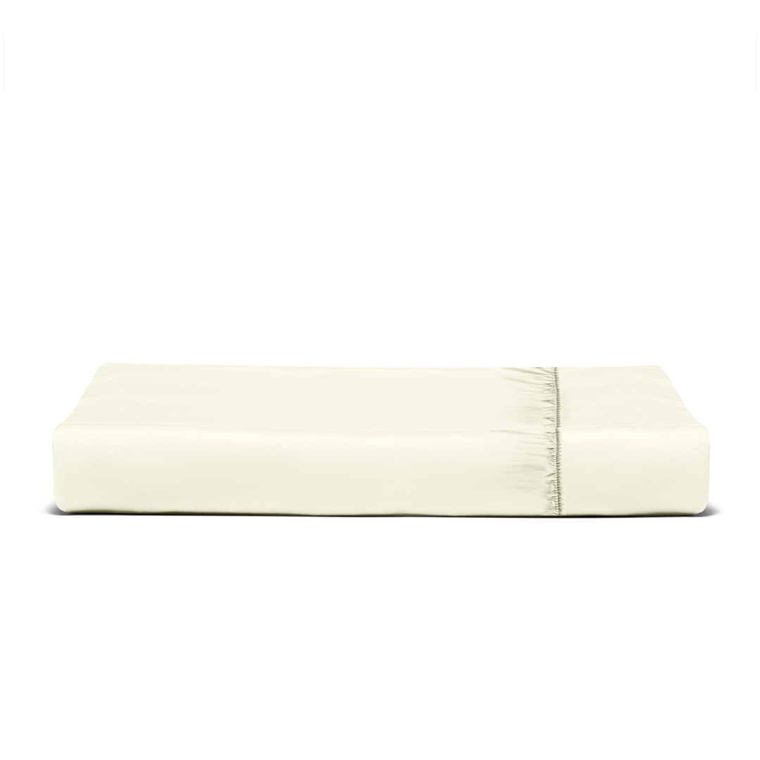Solid Ivory Fitted Sheet